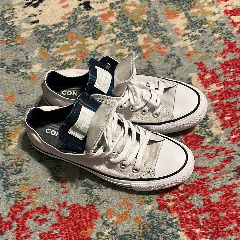 Converse Gray & White Sneakers